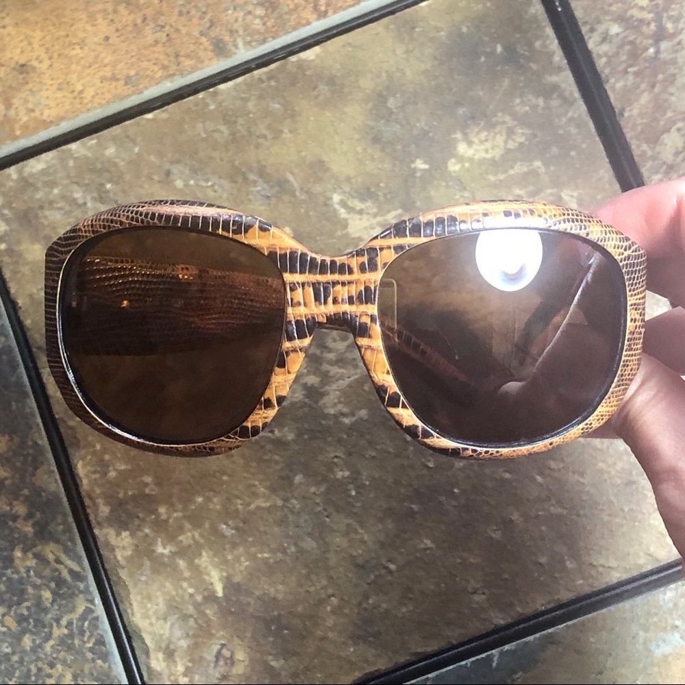 Ralph Lauren Python Leather Sunglasses - image 8